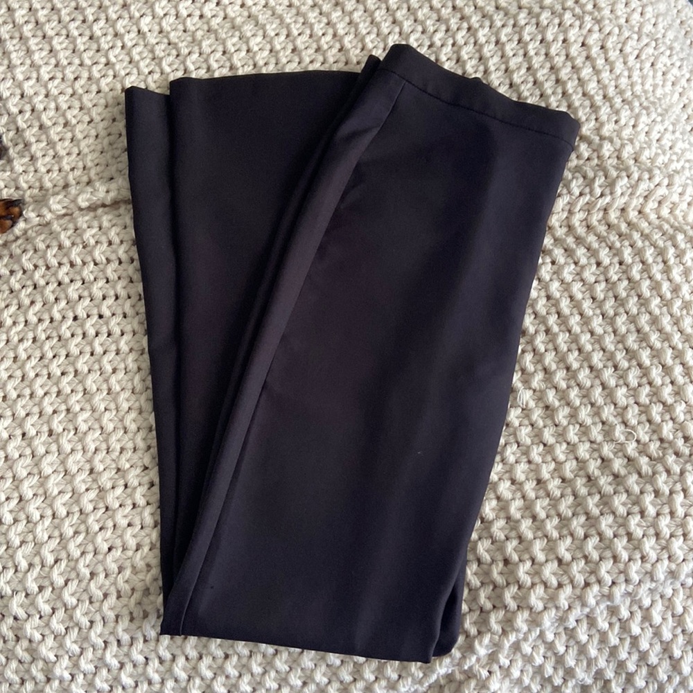 Black straight leg pants